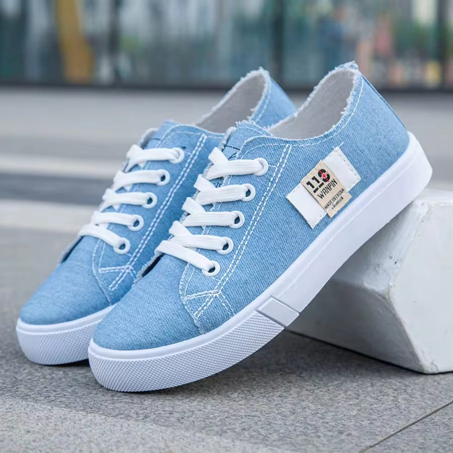 2026 Women Tassel Canvas Sneakers, Low Top Lace Up Breathable Non-Slip Sole, Casual Daily Travel Footwear, Great Summer Women Shoes